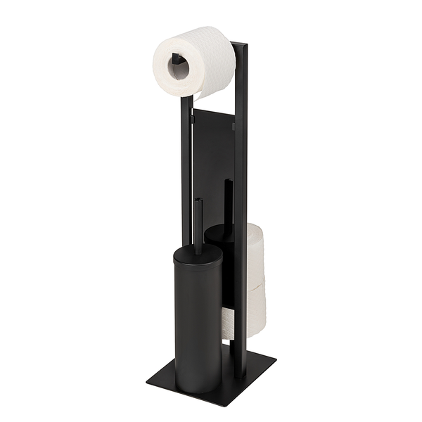 WC-Garnitur Rivalta II - Edelstahl / Polypropylen - Schwarz