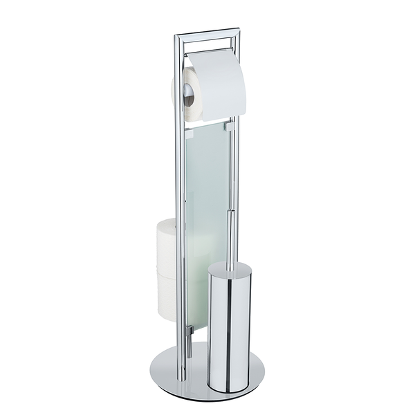 WC-Garnitur Sulmona - Edelstahl / Polypropylen - Silber