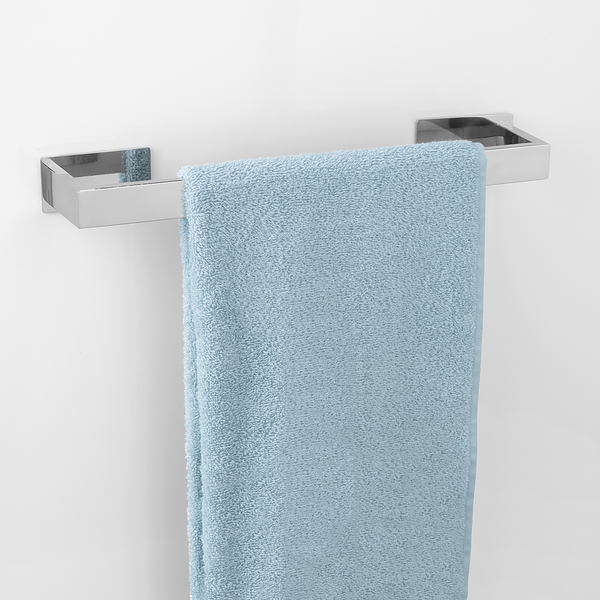 Badetuchstange Genova - Edelstahl - Silber - Breite: 41 cm