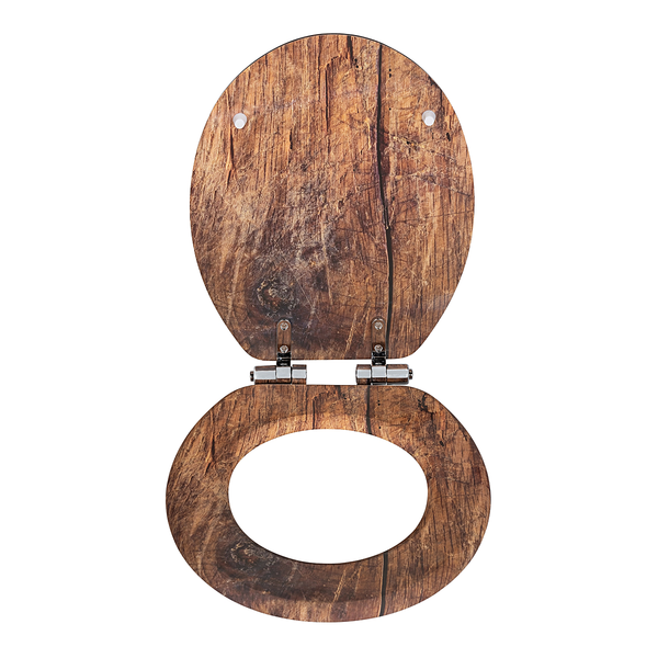 WC-Sitz Rustic - Braun