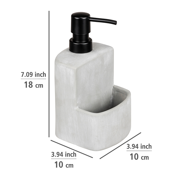 Spülmittelständer Festival - Beton / Kunststoff - Grau