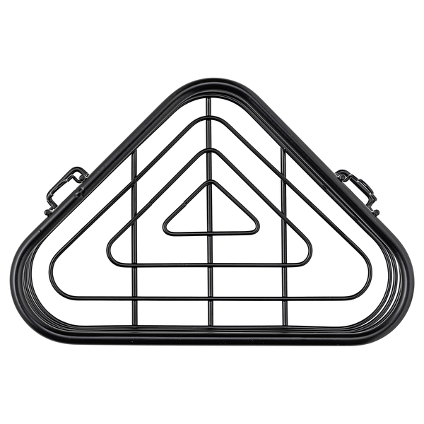 Eckablage Trestina - Edelstahl - Schwarz