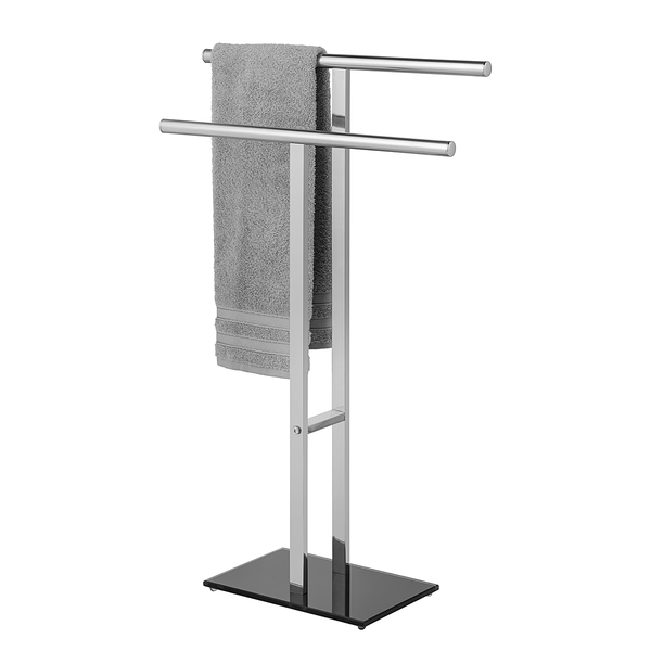 Handtuchständer Lava - Silber - Edelstahl - 50 x 82 x 20 cm