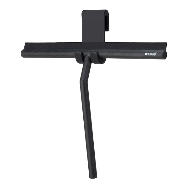Badezimmerwischer Mola - Silikon / Edelstahl - Schwarz - Breite: 32 cm