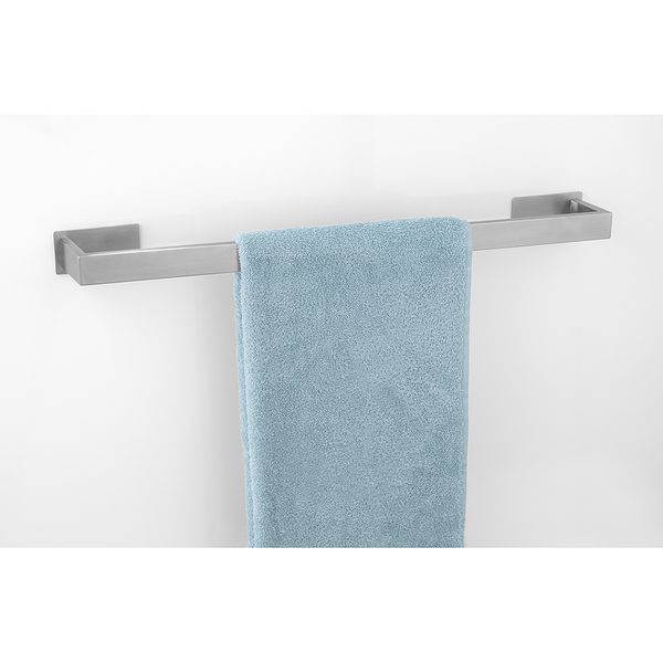 Badetuchstange Genova - Edelstahl - Matt Silber - Breite: 61 cm