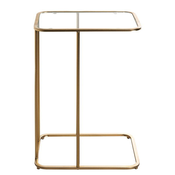 Beistelltisch Sabugal - Glas / Metall - Gold