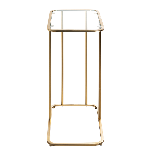 Beistelltisch Sabugal - Glas / Metall - Gold