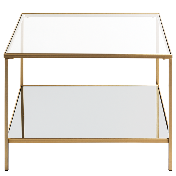 Beistelltisch Pag I - Glas / Metall - Gold