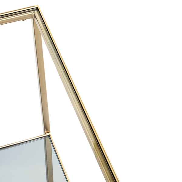 Beistelltisch Pag I - Glas / Metall - Gold
