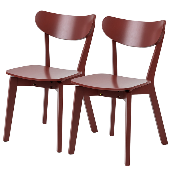 Esszimmerstuhl Rigby (2er-Set) - Burgunderrot