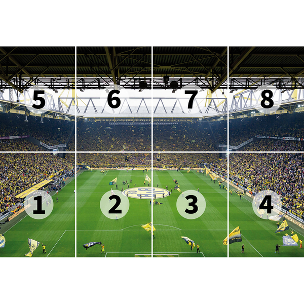 Fototapete Dortmund Stadion - Papier - Mehrfarbig