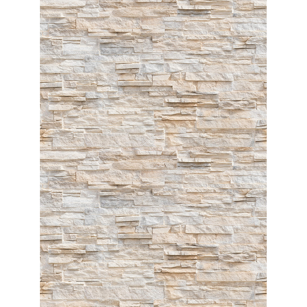Fototapete Stone Wall Stein - Vlies - Beige