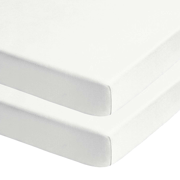 Biber Bettlaken 0002820 I (2er-Set) - Baumwolle - Weiß