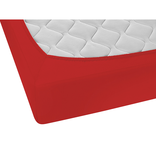 Feinjersey Spannbettuch 0077144 - Baumwolle Jersey - Rot - 180-200 x 200 cm