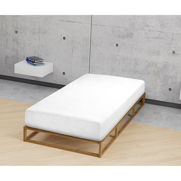 Frottee-Stretch-Spannbettlaken 0012344 - Frottee - Weiß - 180-200 x 200 cm