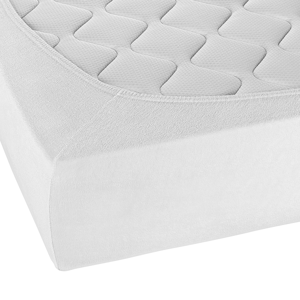 Frottee-Stretch-Spannbettlaken 0012344 - Frottee - Weiß - 180-200 x 200 cm