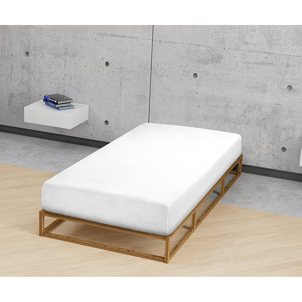 Feinbiber Spannbetttuch 0002744 - Baumwolle - Weiß - 140-160 x 200 cm