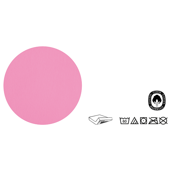 Feinjersey Spannbettuch 0077144 - Baumwolle Jersey - Pink - 90-100 x 200 cm