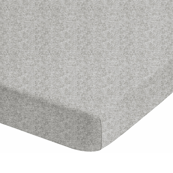 Spannbetttuch 0841380 - Baumwolle Flanell - Grau - 140-160 x 200 cm