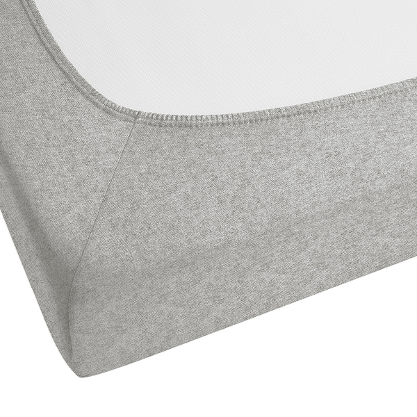 Spannbetttuch 0841380 - Baumwolle Flanell - Grau - 140-160 x 200 cm