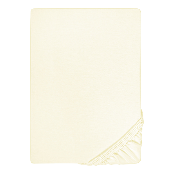 Boxspring-Spannbettuch 0077640 - Baumwolle / Elasthan - Perlweiß - 140-160 x 200-220 cm