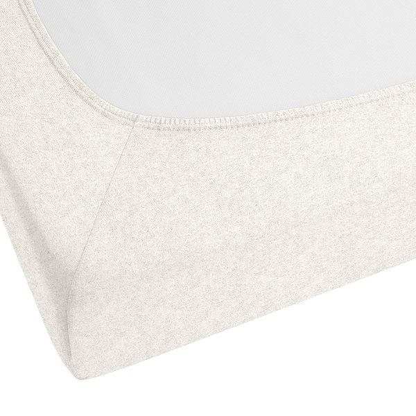 Spannbetttuch 0841380 - Baumwolle Flanell - Lichtgrau - 140-160 x 200 cm