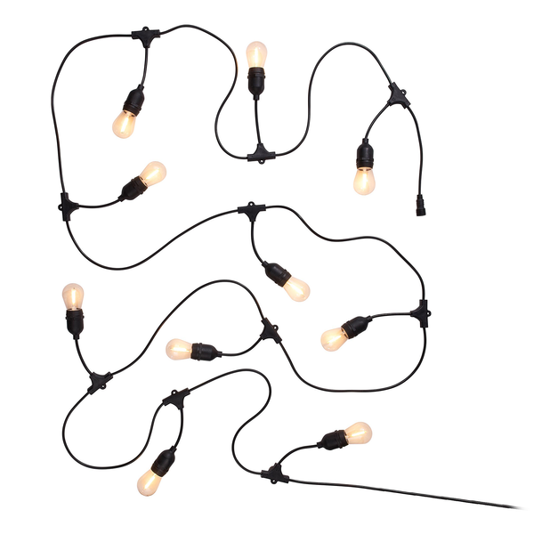 Outdoor-Lichterkette BULB LIGHTS - Polyester PVC - 10-flammig