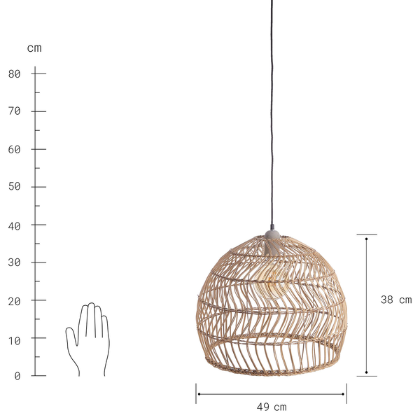 Lampenschirm CORBELLE - Rattan