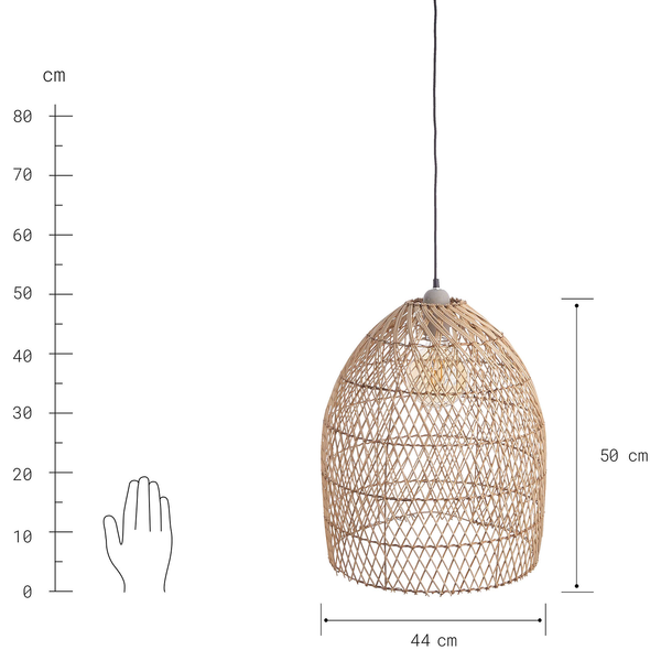 Lampenschirm CORBELLE - Rattan