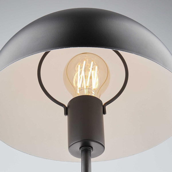Tischlampe TOPEE - Eisen - 1-flammig - Schwarz