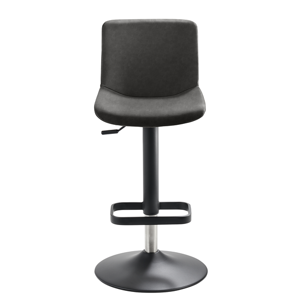 Barstuhl myDIVO II - Stahl / Webstoff - Anthrazit / Schwarzgrau