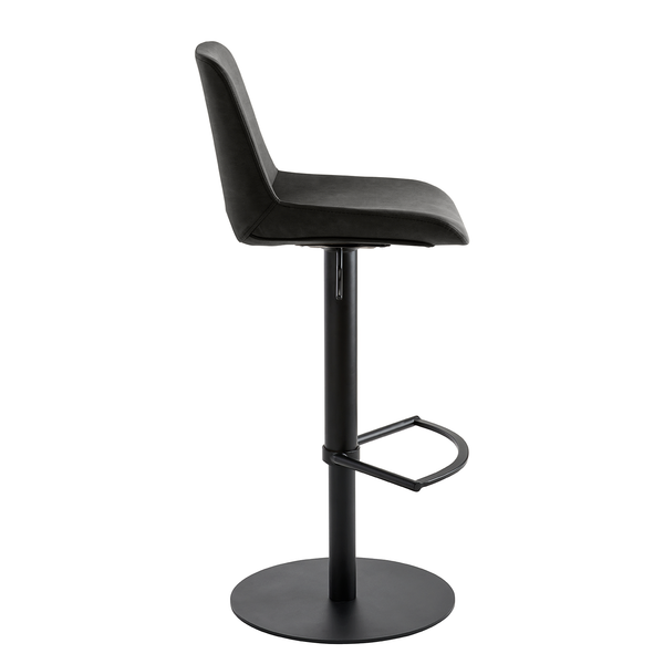 Bar- und Tresenhocker myPABLO III - Stahl / Webstoff - Dunkelgrau