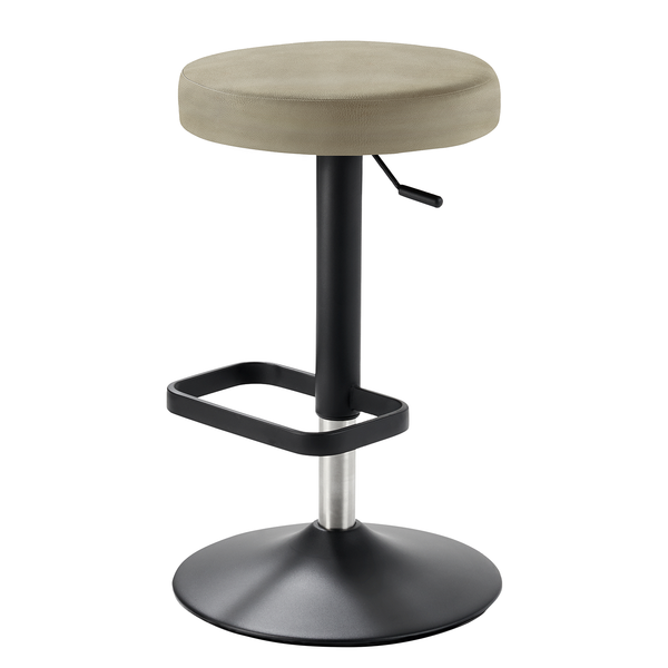 Bar- und Tresenhocker myDIVO - Stahl / Polyester - Taupe / Schwarz