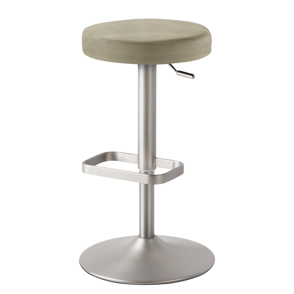 Bar- und Tresenhocker myDIVO - Stahl / Polyester - Taupe
