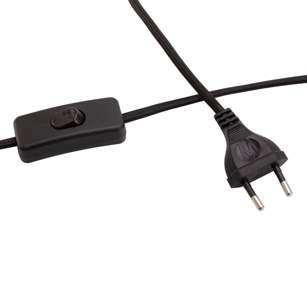Tischleuchte Classy Velvet - Mischgewebe / Klarglas - 1-flammig