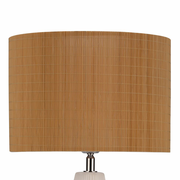 Tischleuchte Timber Glow - Bambus / Keramik - 1-flammig