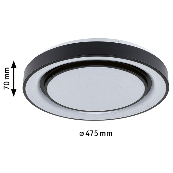 LED-Deckenleuchte Rainbow - Polycarbonat / Aluminium - 1-flammig