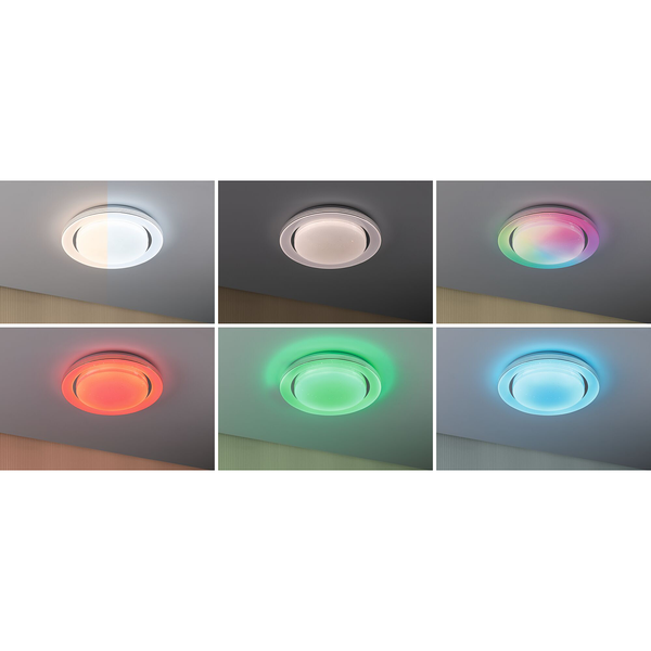 LED-Deckenleuchte Rainbow - Polycarbonat / Aluminium - 1-flammig