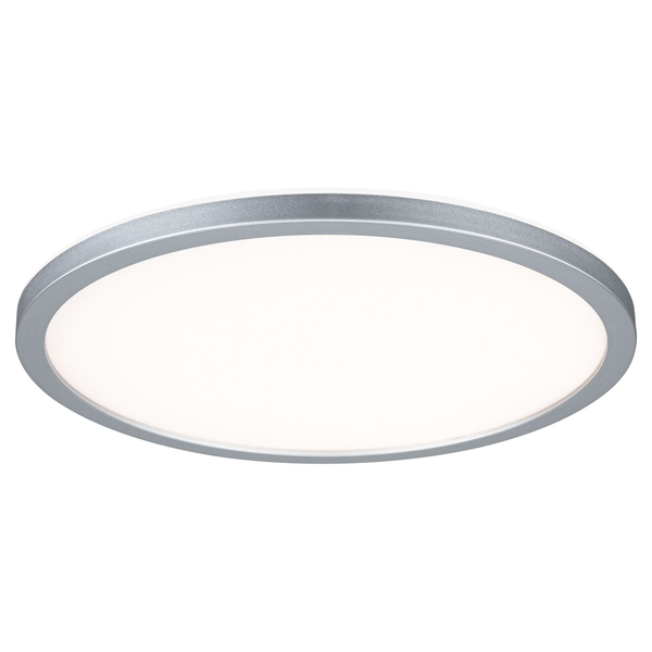 LED-Deckenleuchte Atria Shine Rund - Polycarbonat - 1-flammig - Chrom - Durchmesser: 29 cm - Warmweiß