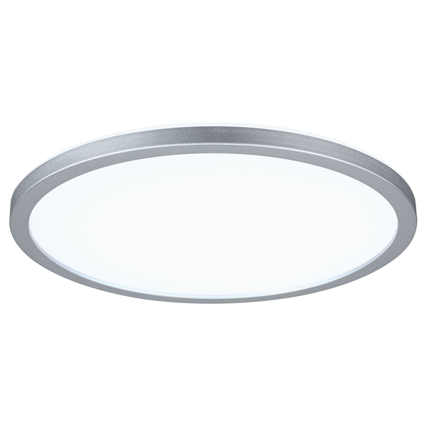 LED-Deckenleuchte Atria Shine Rund - Polycarbonat - 1-flammig - Chrom - Durchmesser: 29 cm - Universalweiß