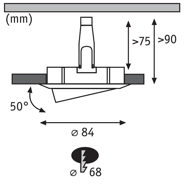 LED-Einbauleuchte Nova I - Aluminium - 1-flammig
