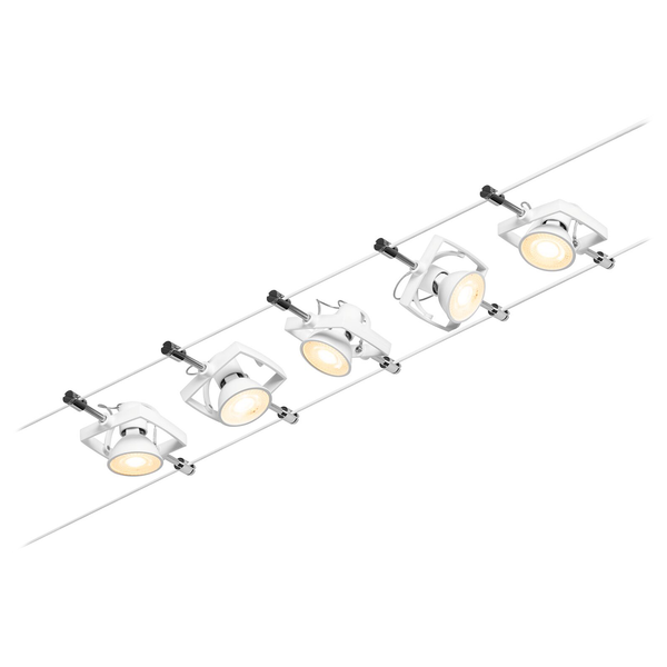 LED-Deckenleuchte Mac - Aluminium / Polycarbonat - 5-flammig