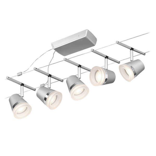 LED-Deckenleuchte Cone I - Aluminium - 5-flammig