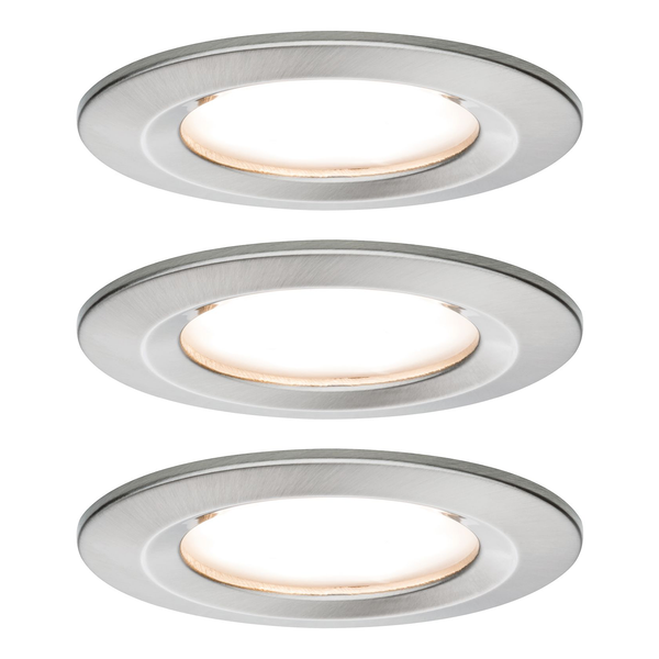 LED-Einbauleuchte Nova Coin III - Aluminium - 1-flammig