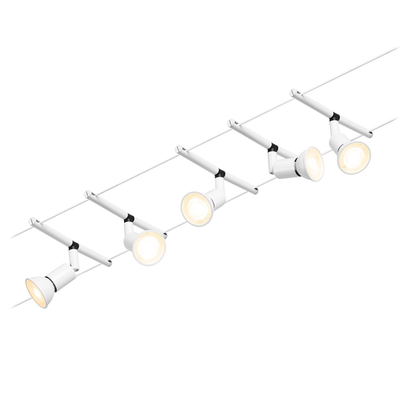LED-Deckenleuchte Salt II - Aluminium / Polycarbonat - 5-flammig