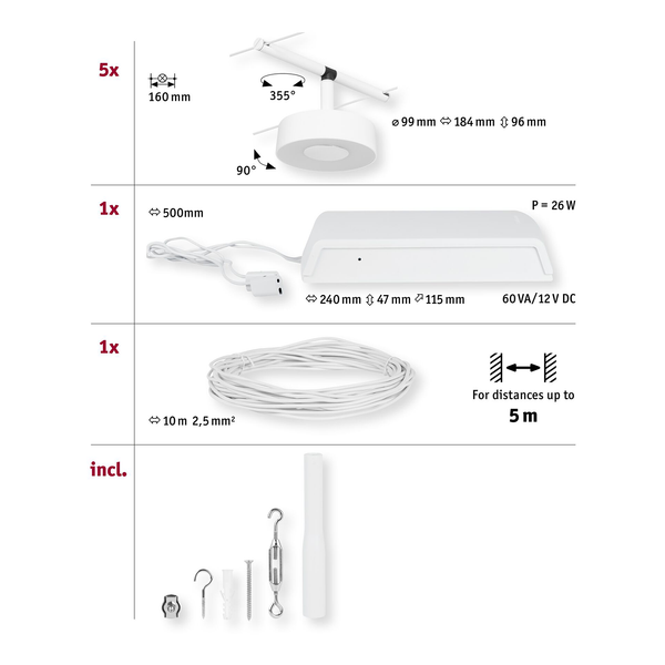 Deckenleuchte Corduo II - Aluminium - 1-flammig