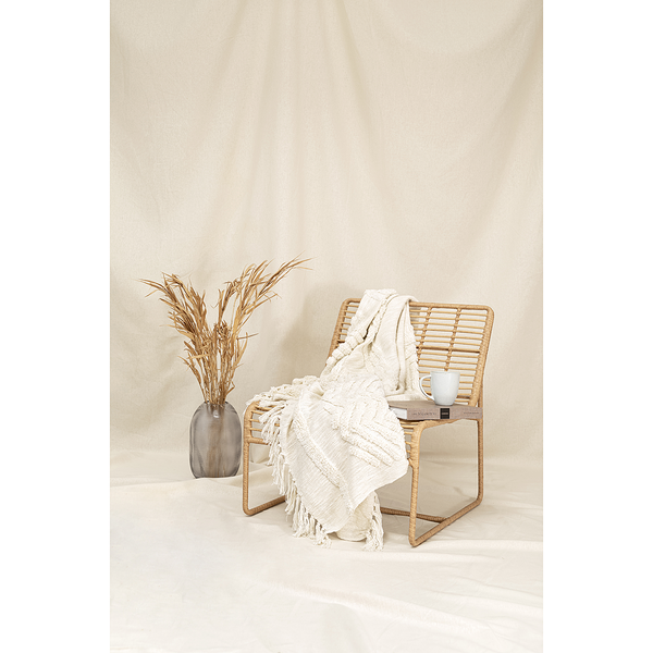 Plaid Adara - Baumwolle - Beige