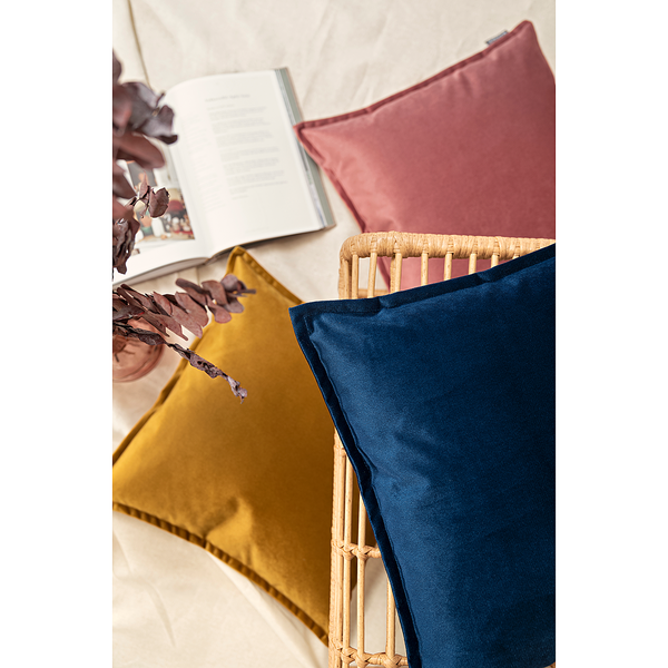 Kissenbezug Marla - Samt - Dunkelblau