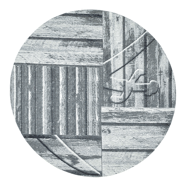 Kurzflorteppich Keitum 010 II - Polyester / Baumwolle - Grau - Durchmesser: 100 cm