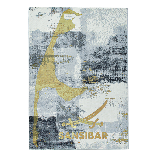 In-/ Outdoorteppich Rantum Beach 028 - Kunstfaser - Türkis - 60 x 100 cm